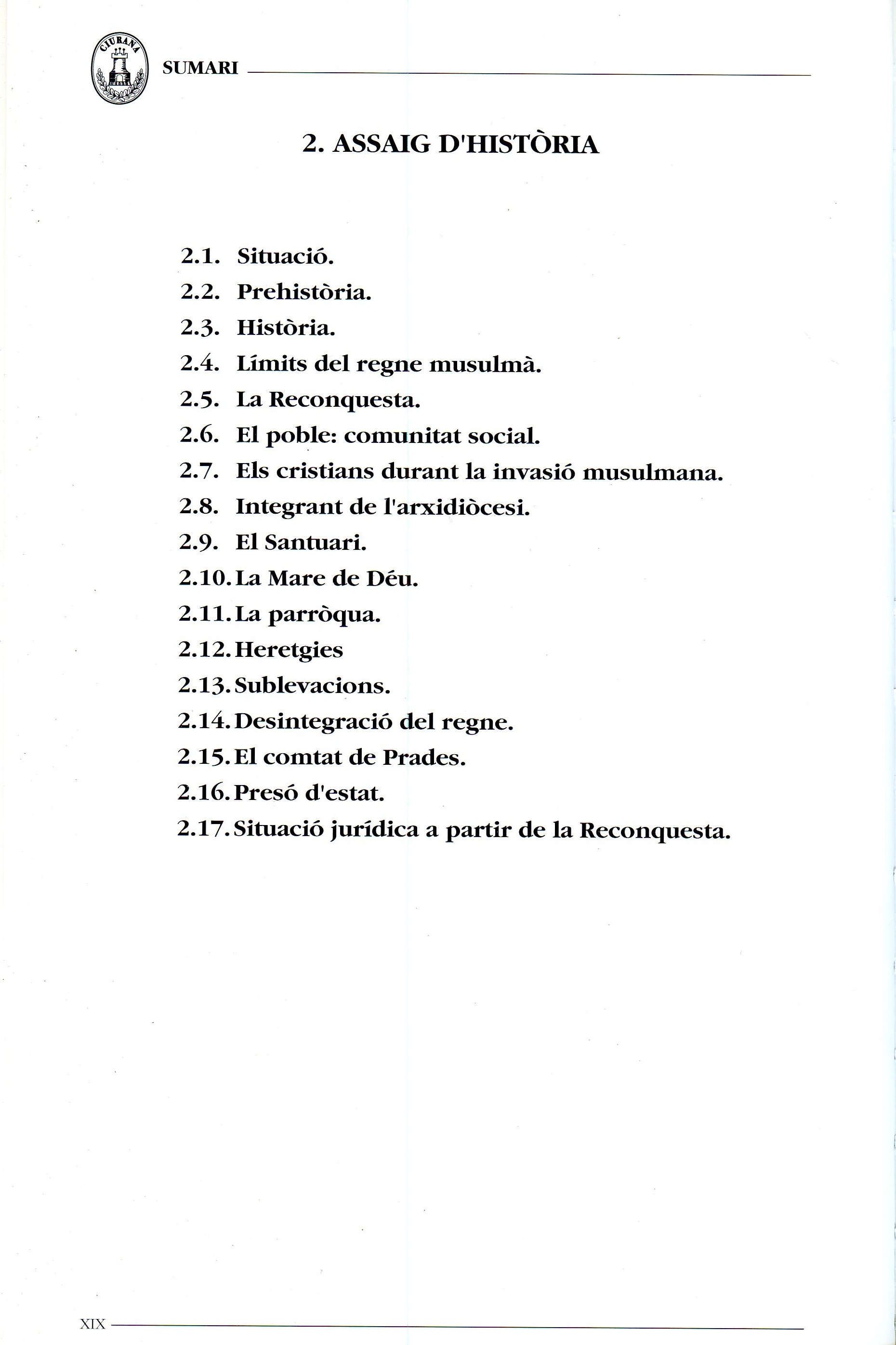 Aportació a la història Ciurana : Als 40 anys del VIIIè centenari de la Reconquesta - Miniatura 3
